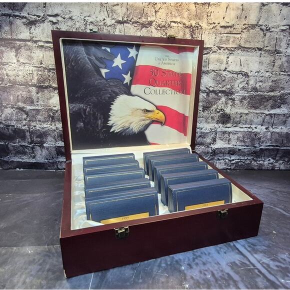 United States of America 50 States Quarters Framed Collection - Picture 1 of 12